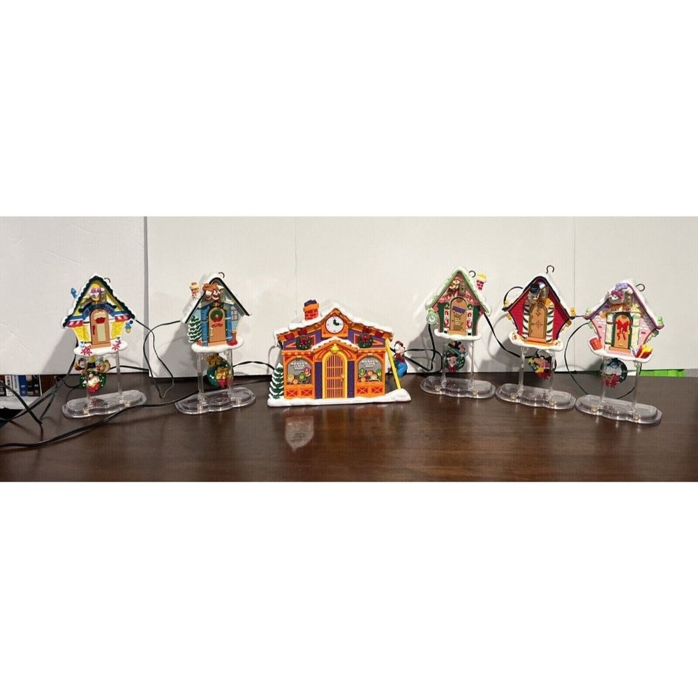 Mickey’s Clock Shop 6 pieces 5 animated characters vintage 1993